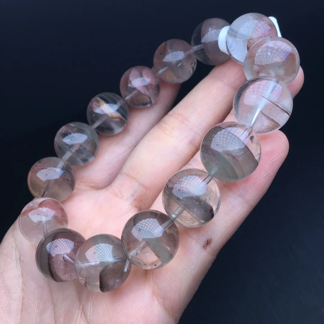 

9MM Natural Garden Quartz Bracelet Crystal Gemstone Fashion Healing Chakra Stress Relief Reiki Yoga Energy Gift 1pcs