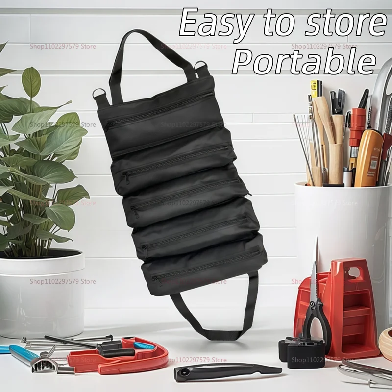 Borsa per attrezzi durevole Borsa per scroll per lavoratori Ingegneri Strumenti di manutenzione Organizzatore di attrezzi multifunzionale staccabile da campeggio