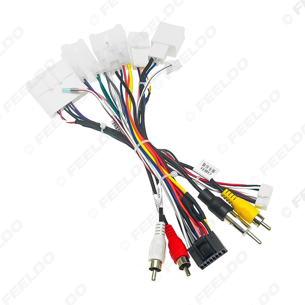 FEELDO Car Audio Stereo 16PIN Android Power Wiring Harness Cable Adapter  For Subaru XV/Crosstrek(2017+)/Forester view 3