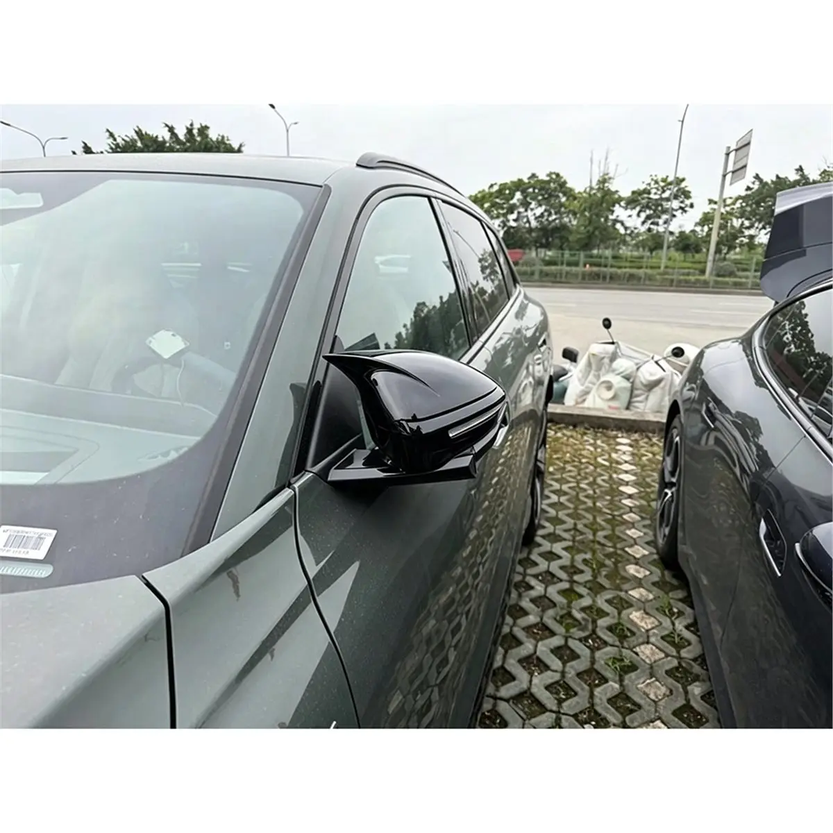 Compatible Modified Horn Rearview Mirror Decorative Cover Side Mirror Reflector Trim Sticker for Q5L 2026 Car Accessories