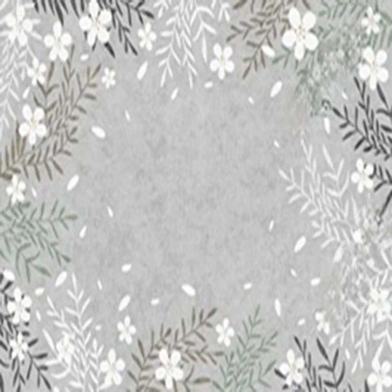 

Скандинавская винтажная настенная роспись с цветами на заказ, нарисованные вручную растения, листья, цветы, обои для гостиной, ТВ-фон, декор стен дивана