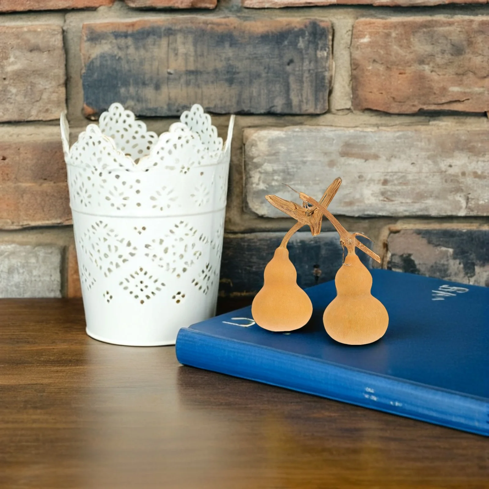 

10 pcs Adorns Natural Gourd Crafts Desktop Decor For Home Office Party Mini Ornament Fine Craftsmanship