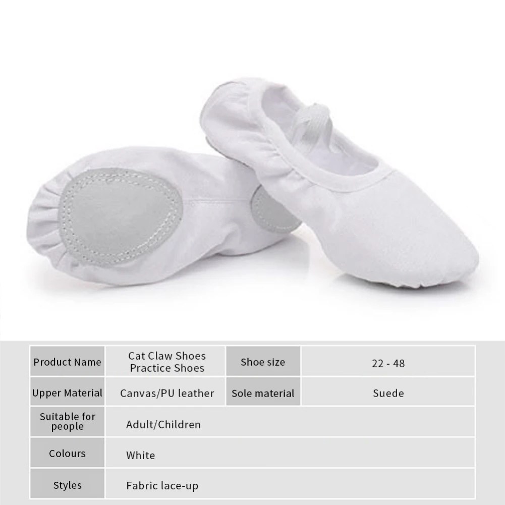 Chaussures de Ballet en toile à semelle souple pour filles, pantoufles de danse pour enfants, chaussures de ballerine pour femmes