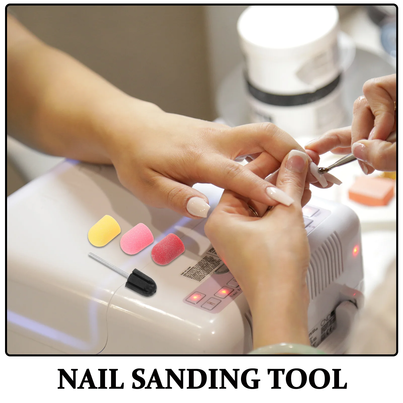 Końcówki szlifierskie do paznokci 13 mm, drobnoziarniste, do frezarki do paznokci, manicure, pedicure, pielęgnacji stóp, głowice szlifierskie, frezarka do paznokci.