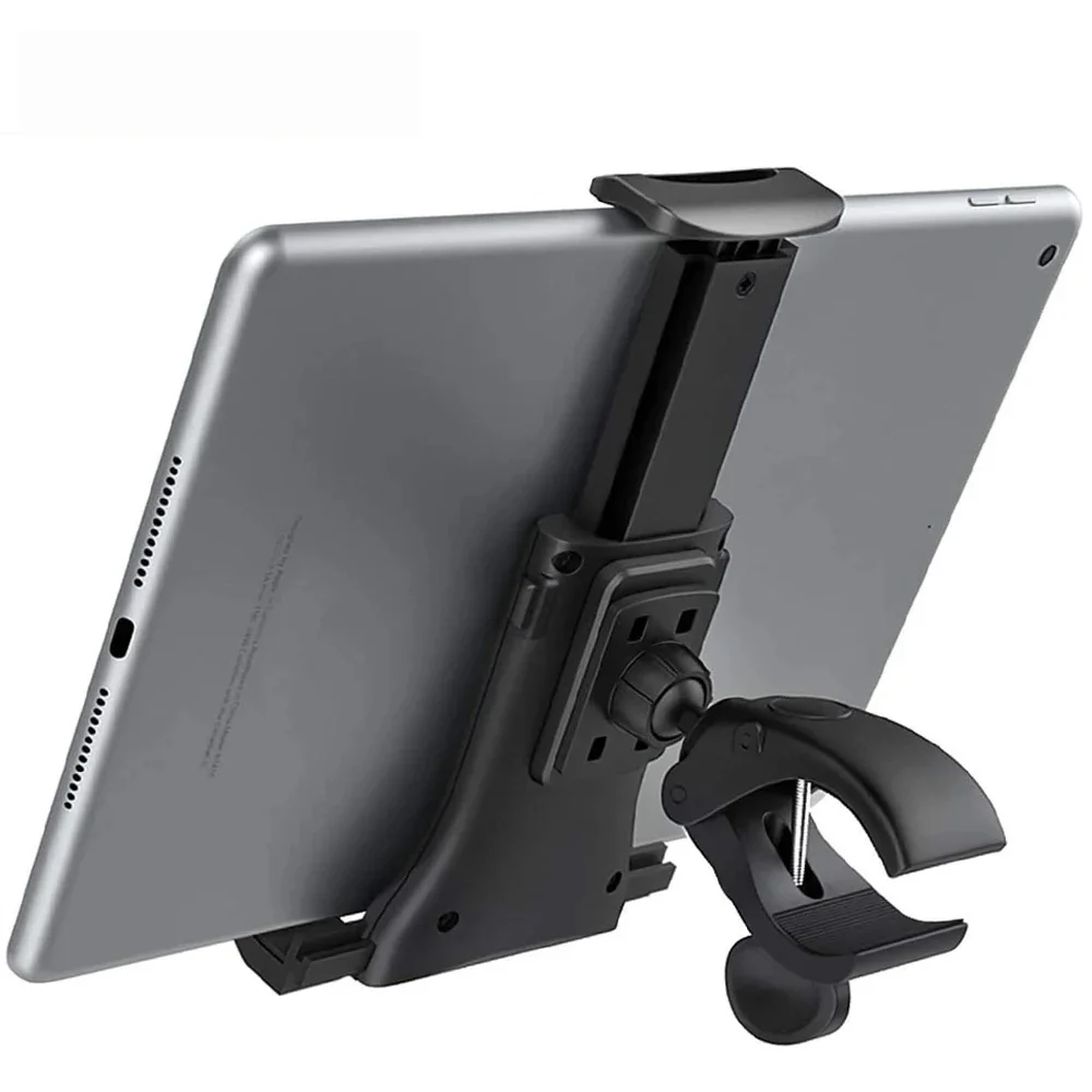 Bike Tablet Holder Indoor Gym Treadmill Handlebar Bracket Stand for Tablet Mobile Phone Support For 4-12inch Devices iPad