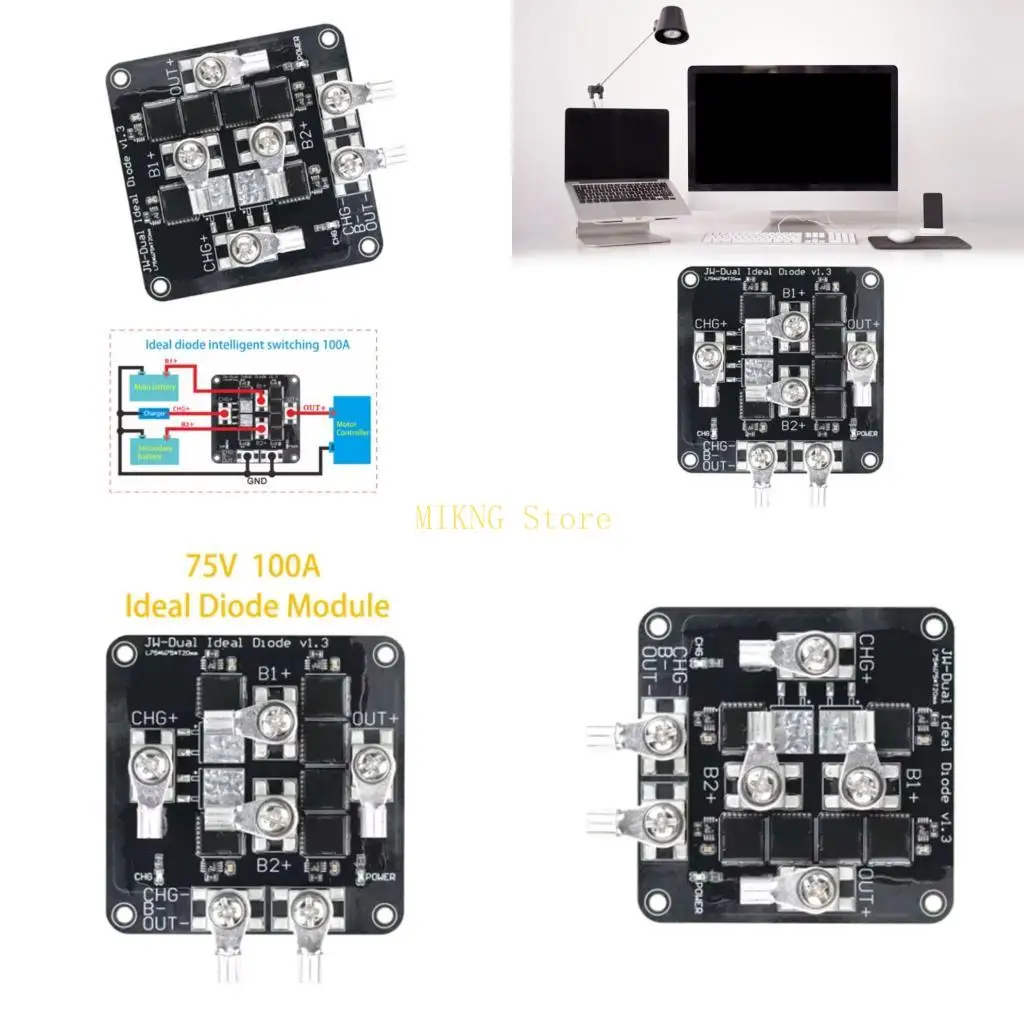 전문적인 이상적인 다이오드 75V 100A 충분한 전류 태양 광 태양 기본 스테이션 산업 제어 중복성 최고의 판매