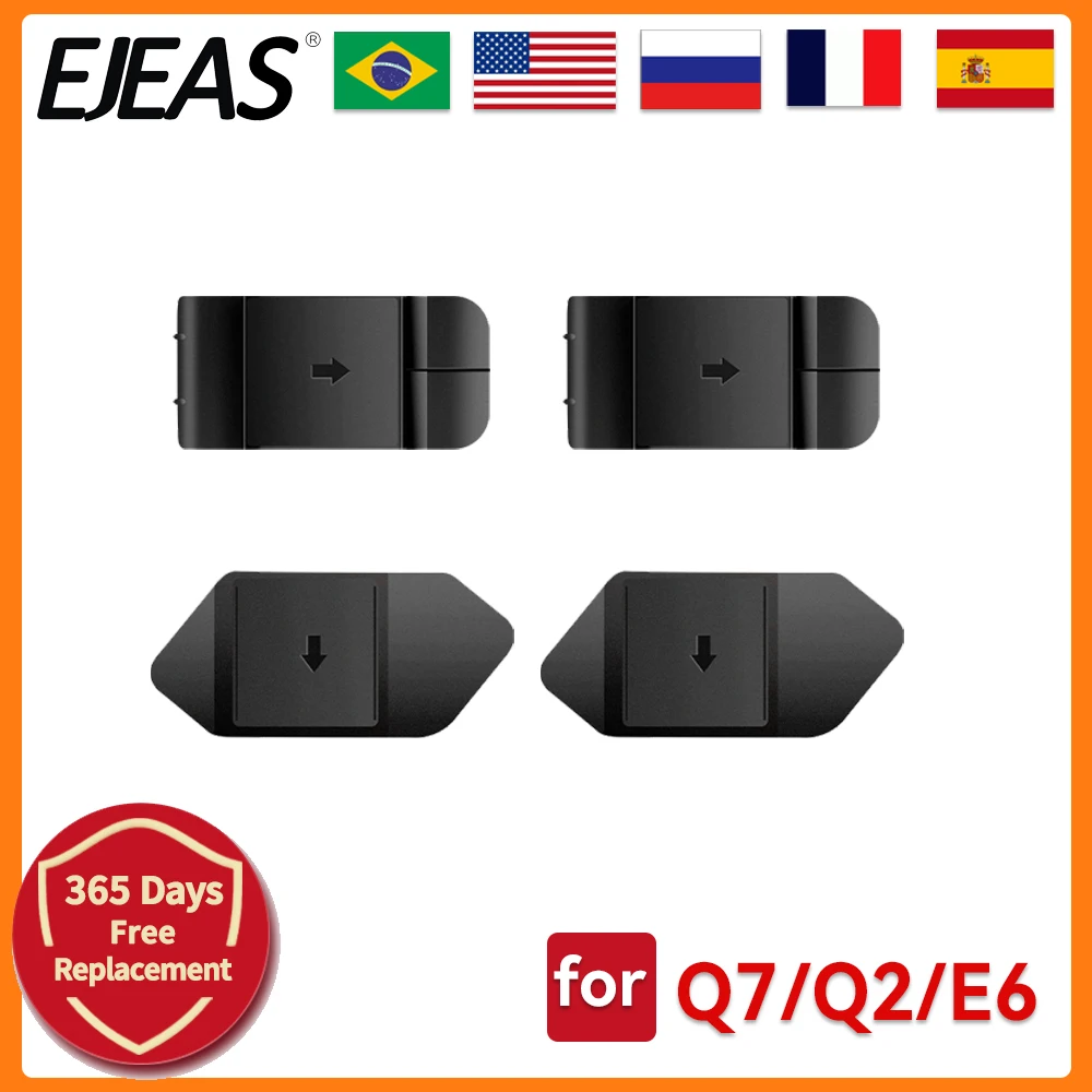 

2PCS Original EJEAS V6 PRO+ V4 Plus Q7 Q8 Motorcycle Helmet Headset Clamp Helmet Intercom Mounting Clip Double-Sided Tape Bases