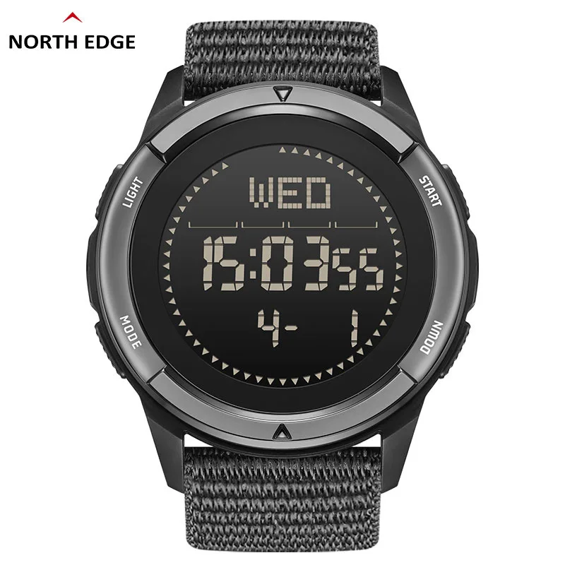 Outdoor Sports Watch Mountaineering Swimming Step Counting Metronome Compass Student WCaterproof Electric Watch Carbon Fiber