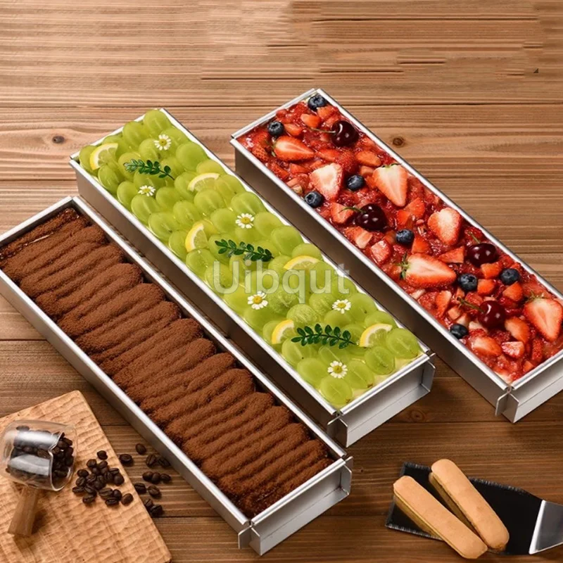 Tiramisu Cake Mold and Cake Shovel Aluminum Alloy Removable Non-Stick DIY Cake Mousse Muffin Pan for Home Baking Enthusiasts