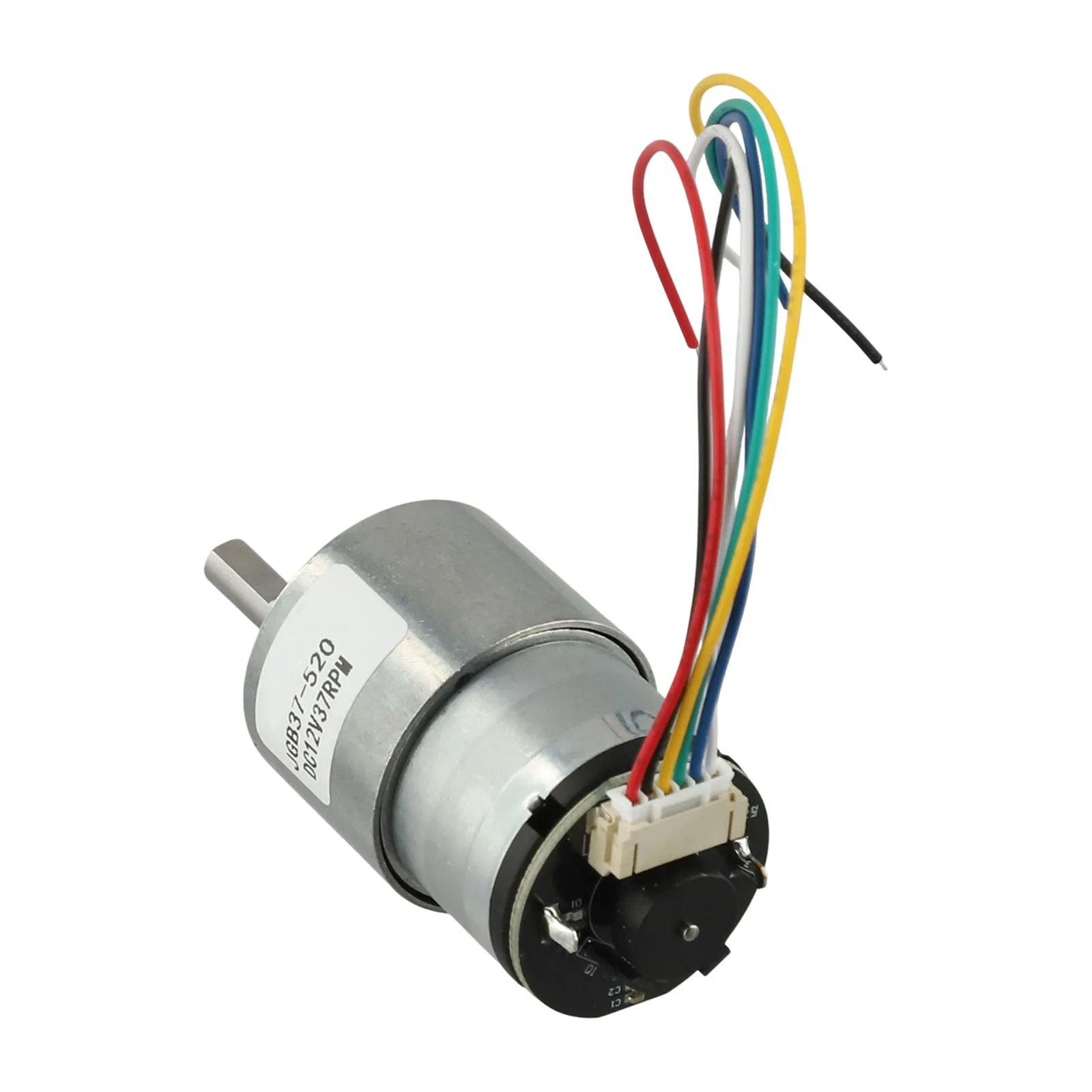 Untuk Proyek DIY Motor DC12V Motor Roda Gigi Tugas Berat Masa Pakai Berkepanjangan Penyesuaian Kecepatan Konstruksi Kuat