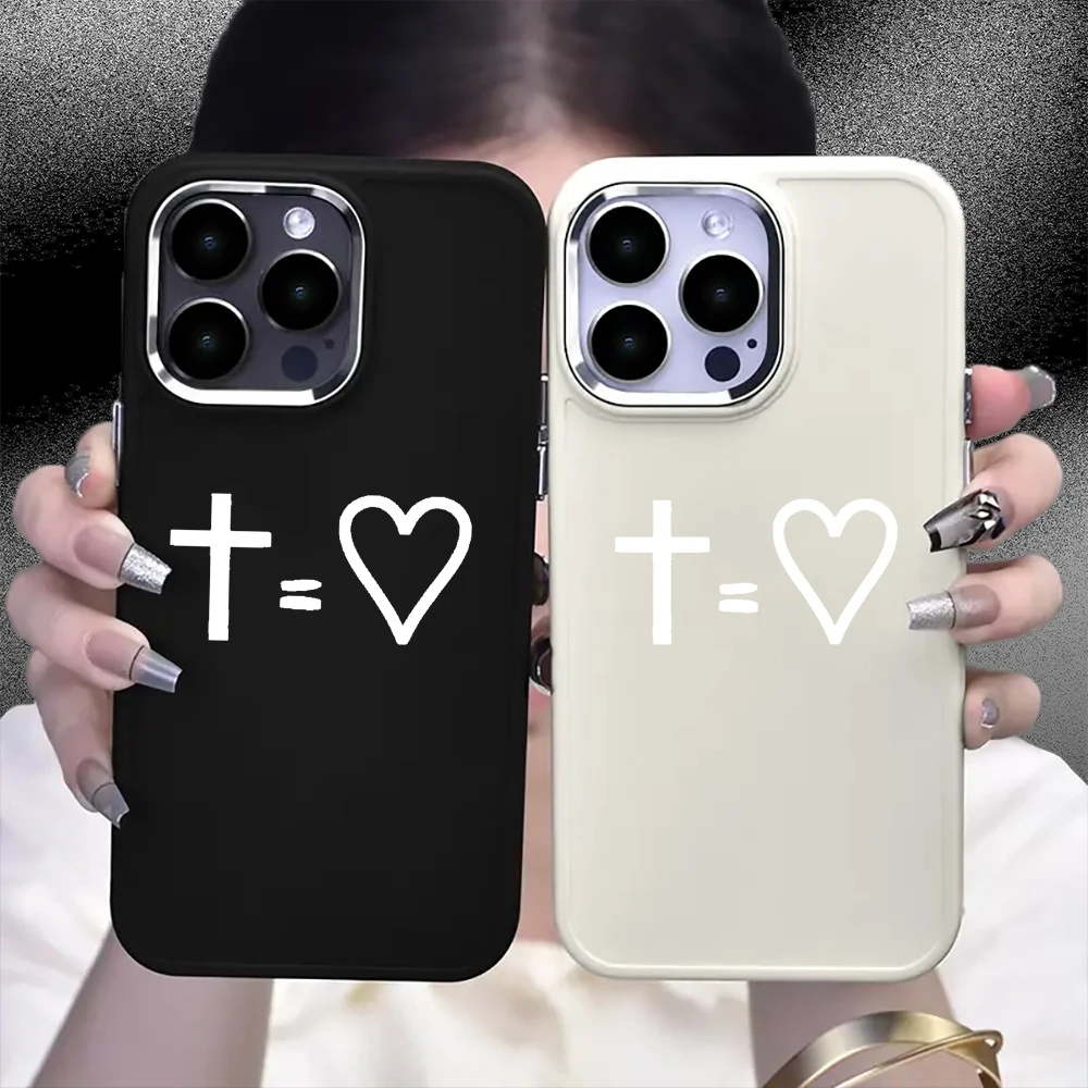 

GOD LOVE Phone Case for iPhone17Pro Max/17Pro/17/16/16Pro/15/14/13/12/11/Pro/Plus Fashion Friend Gift Aesthetic Phone Case
