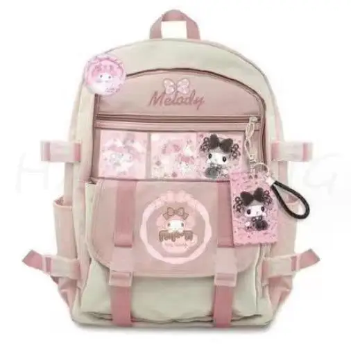 Backpack Kulomi Schoolbag College Students Junior High School Large Capacity Cartoon Primary Backpack Kawaii Cute Stationery