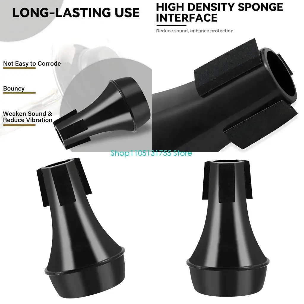 K0EF Sound Absorbing Trumpet Accessory Density Sponge Mute For Quiet Practice Lightweight ABS Build