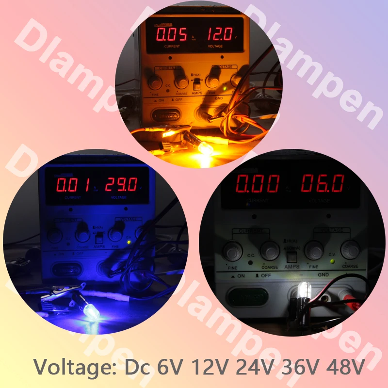 BA9S T4W Car Led Interior Bulb 6v 12v 24v 220v Mini Colorful 1W Auto Indicator Warning Light Signal Energy Saving Lamp 6 Volt
