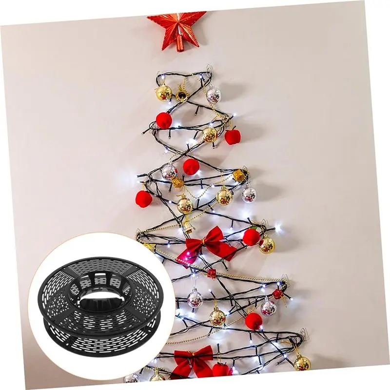 ABHU Christmas Lights Holder Storage Reel Quick Winding Spool Portable Handle For Cord Management And String Light Organizer
