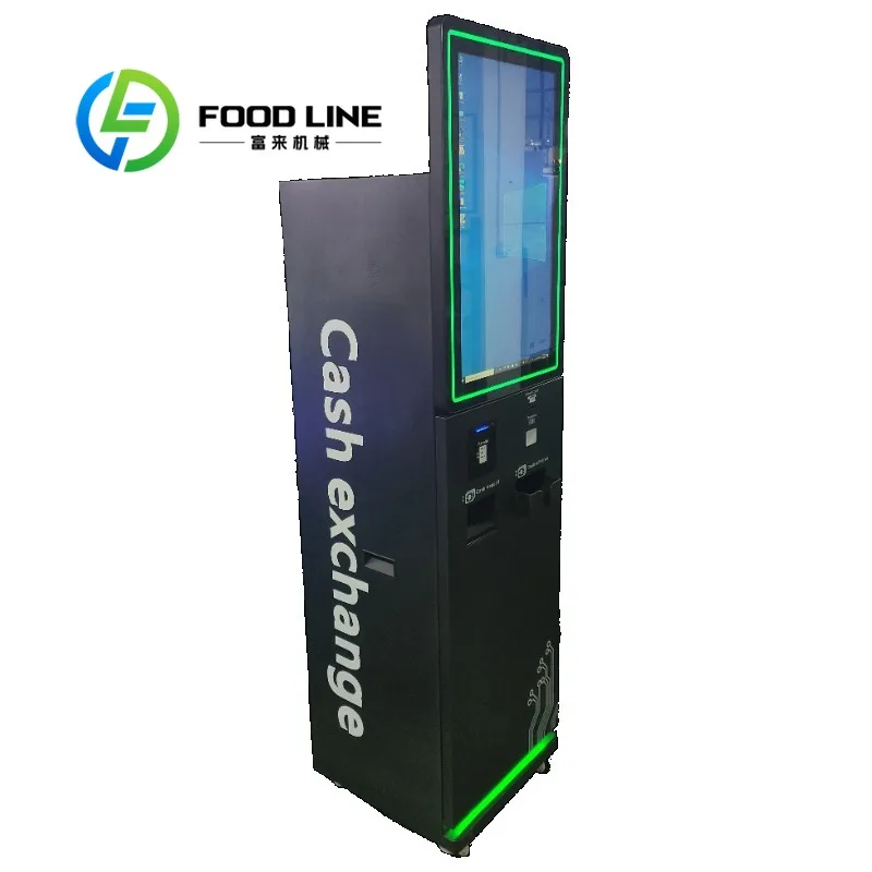 Customized Bank Airport Mall Self Service Currency Banknote Exchange Machine