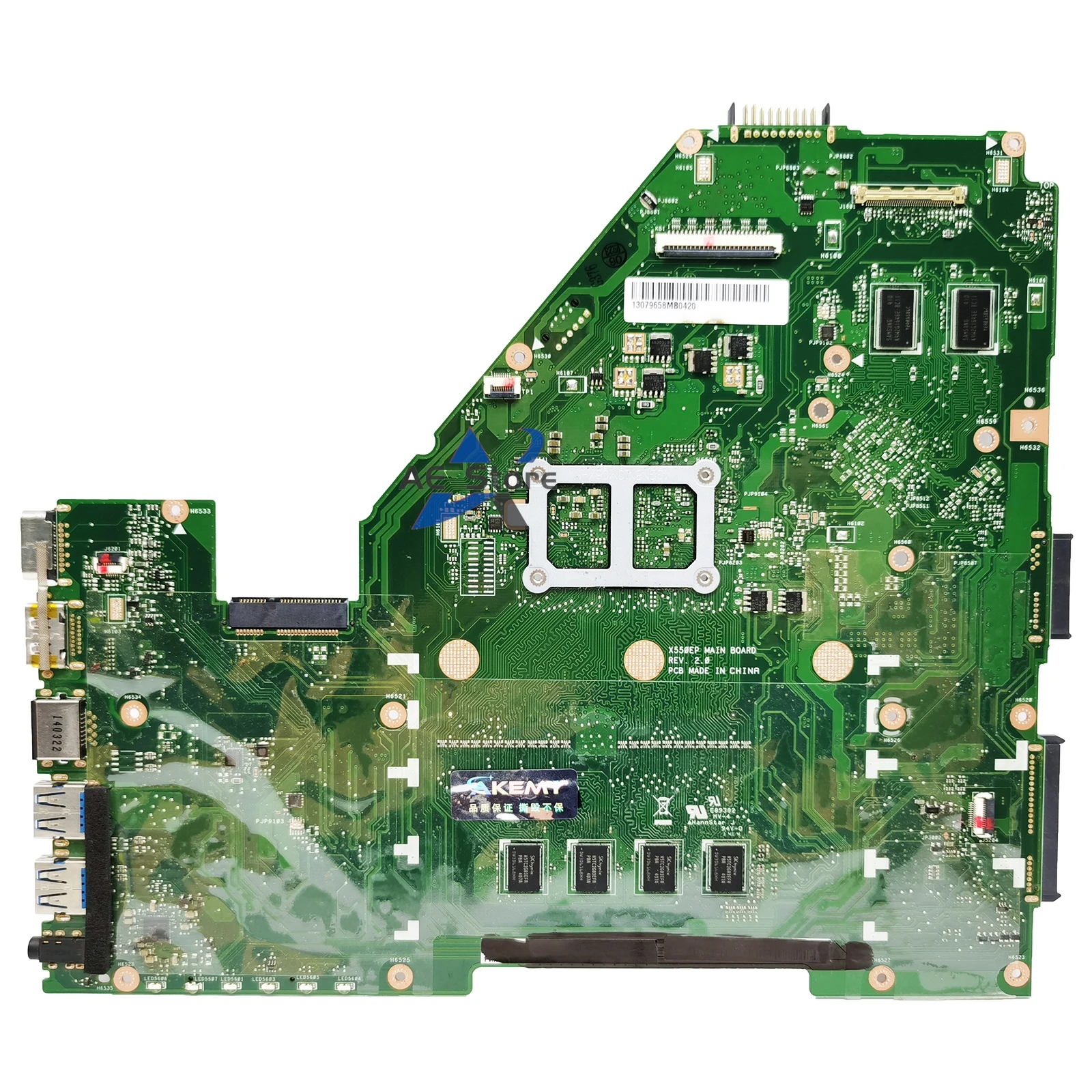 X550WE X550EP Mainboard For ASUS X550W X550WA X552W X550E D552E X552E X550EA Laptop Motherboard E1 E2 A4 RAM-2GB/4GB PM/UMA