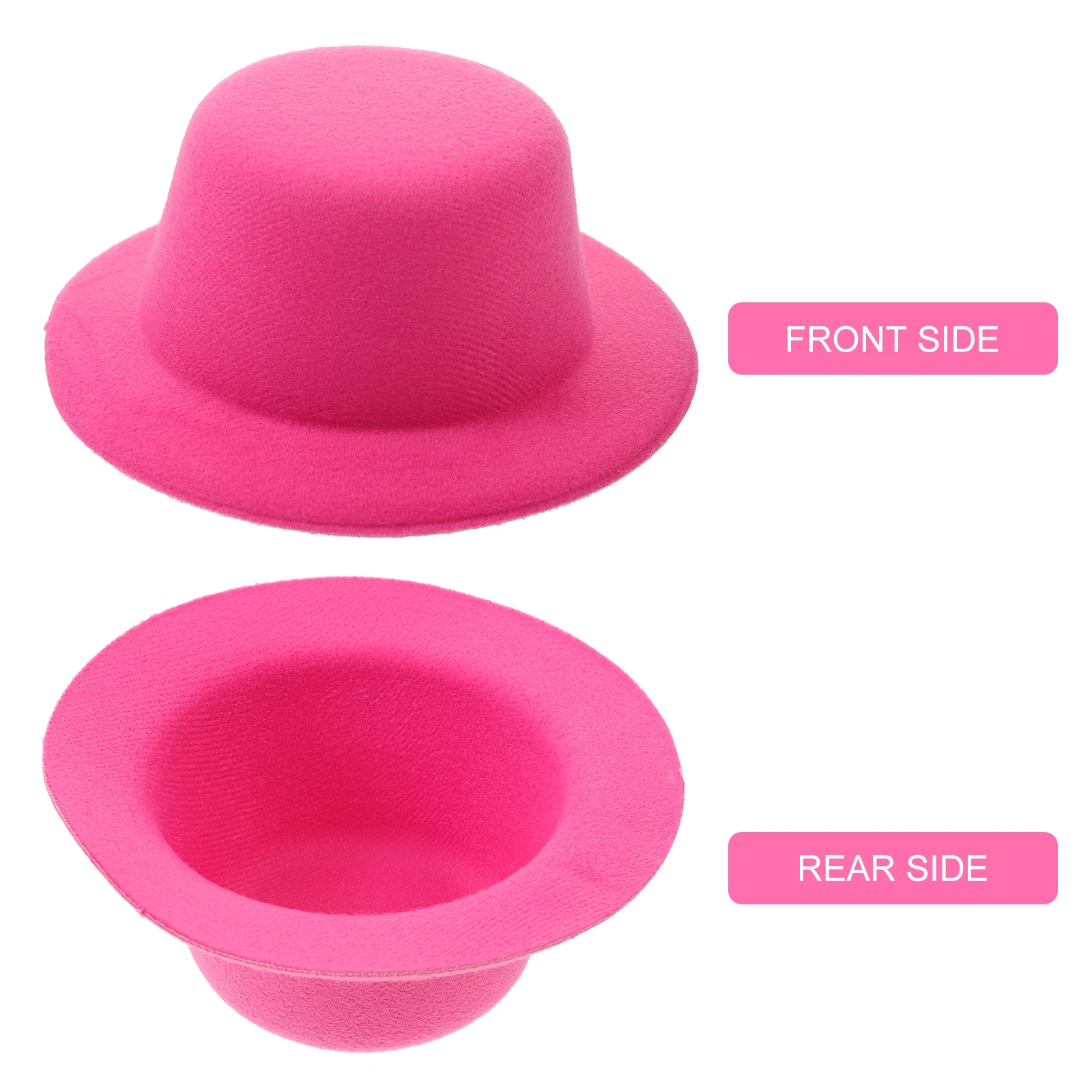 

4 Pcs Mini Hat Formal Hair Clip Sombrero Hats Snowman Crafts Tops Tiny Miniature Accessories