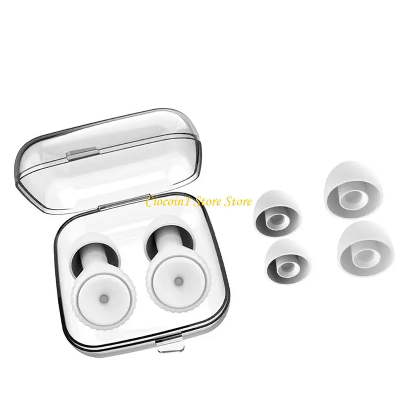 A3PC Waterproof Earplugs with Adjustable Tips for Noise Reduction Swimming Comfort Fit