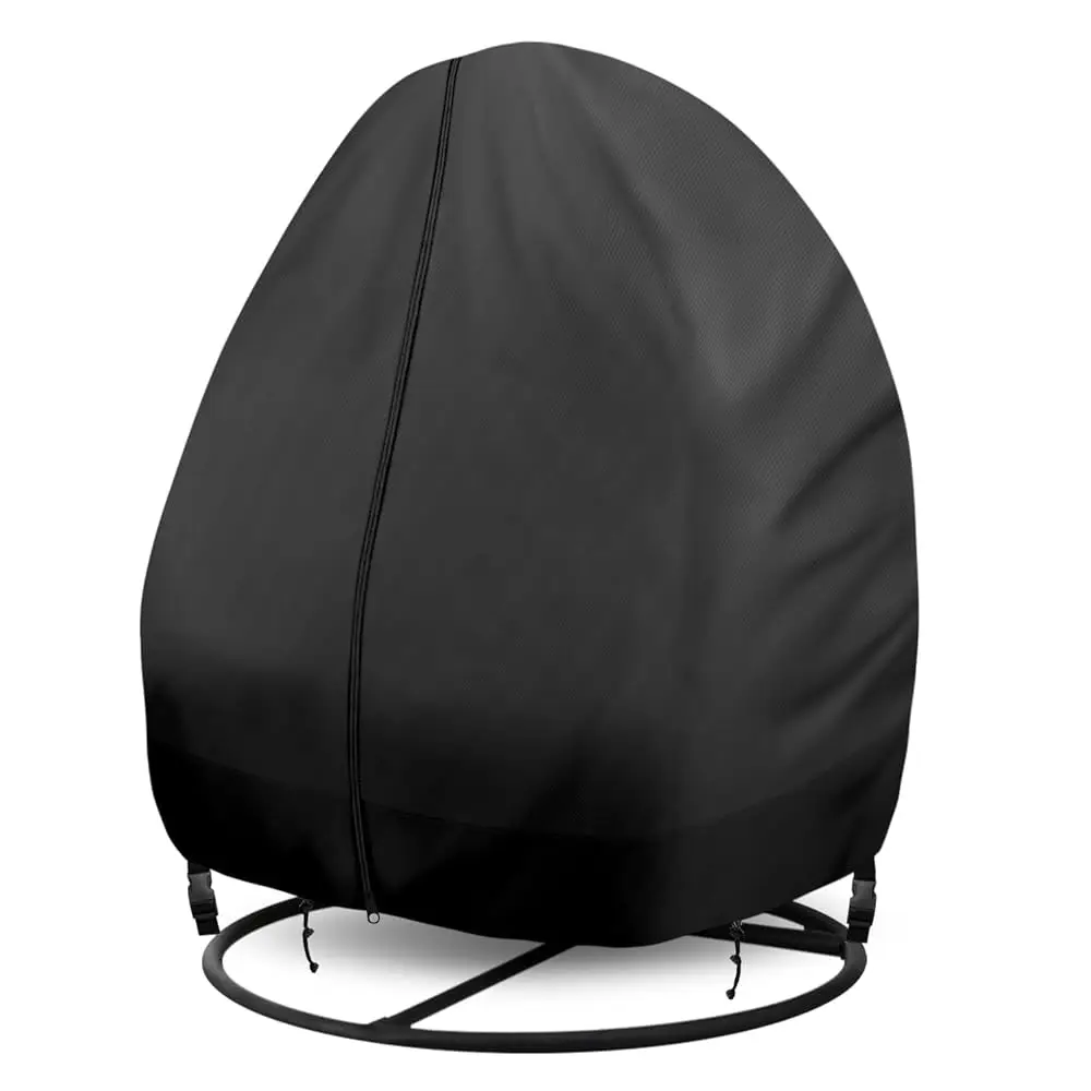 

Egg Chair Cover Double - 91X87 H Large Patio Hanging Cover 420D Ox Durable Waterproof For Porch Wicker Egg Swing With