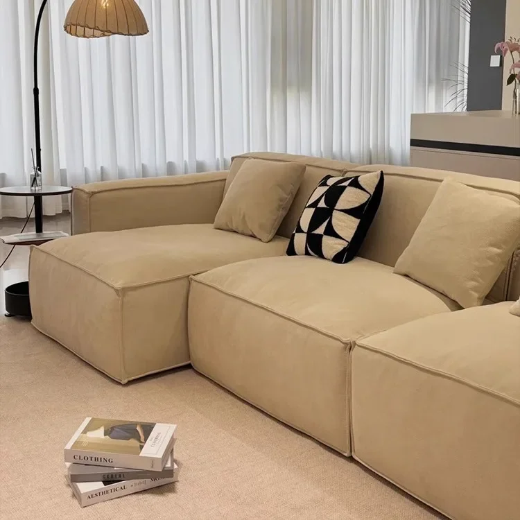 High-end sofa living room 2025 new compressible matte cloth