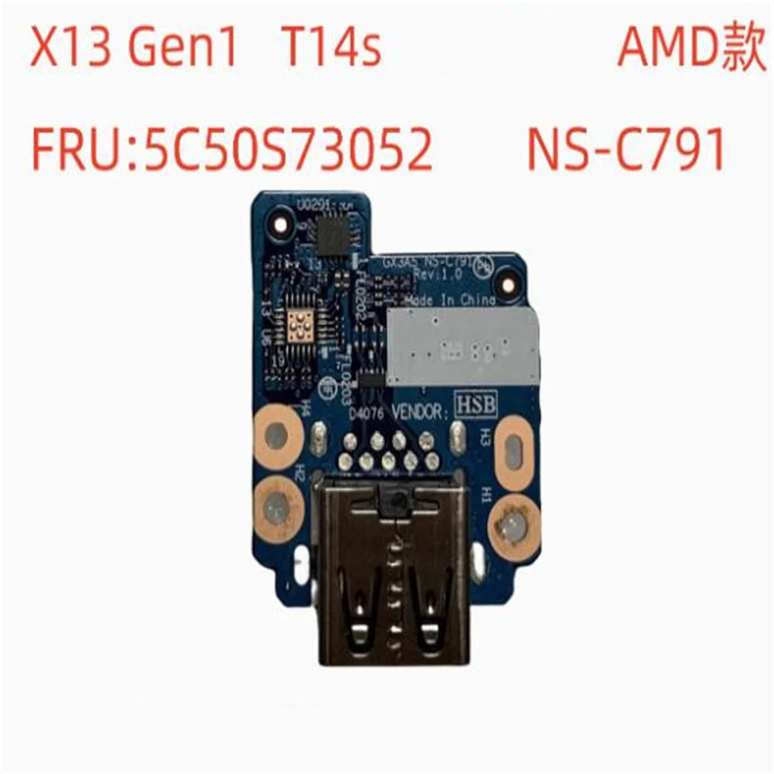 USB-плата для Lenovo Thinkpad X13 T14s Geni AMD 5C50S73052 NS-C791