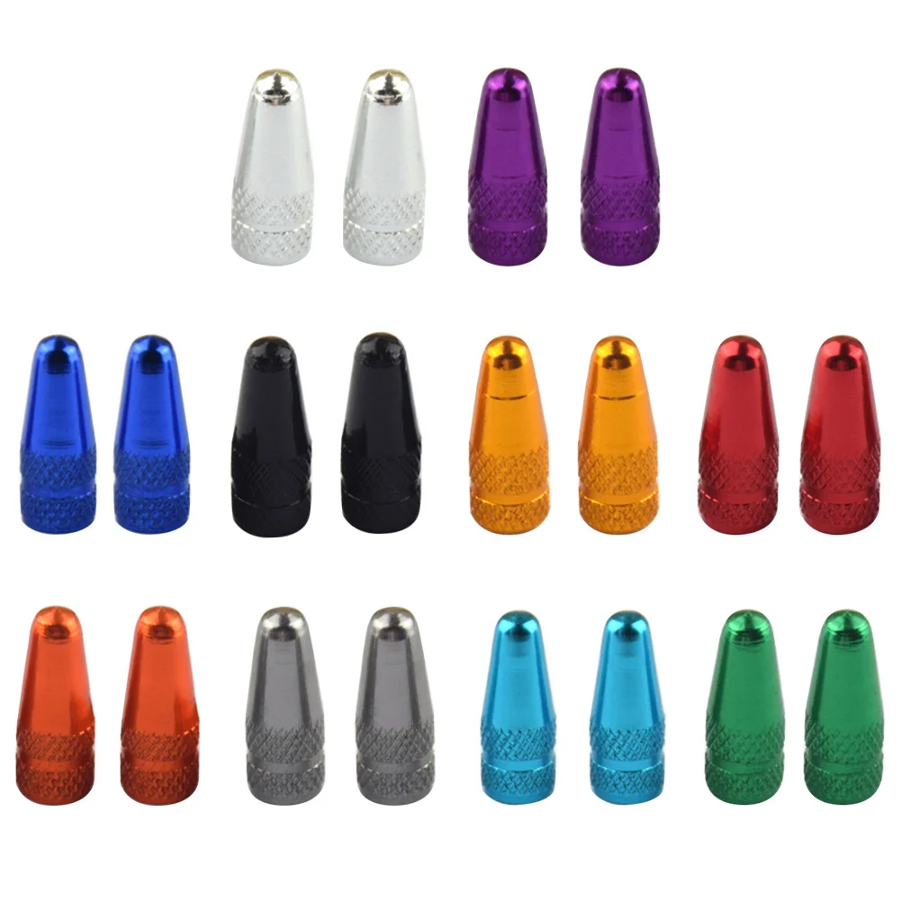 

20 Pcs Accessories Car Valve Cap Fluorescent Cycle Needle Caps Aluminum Alloy