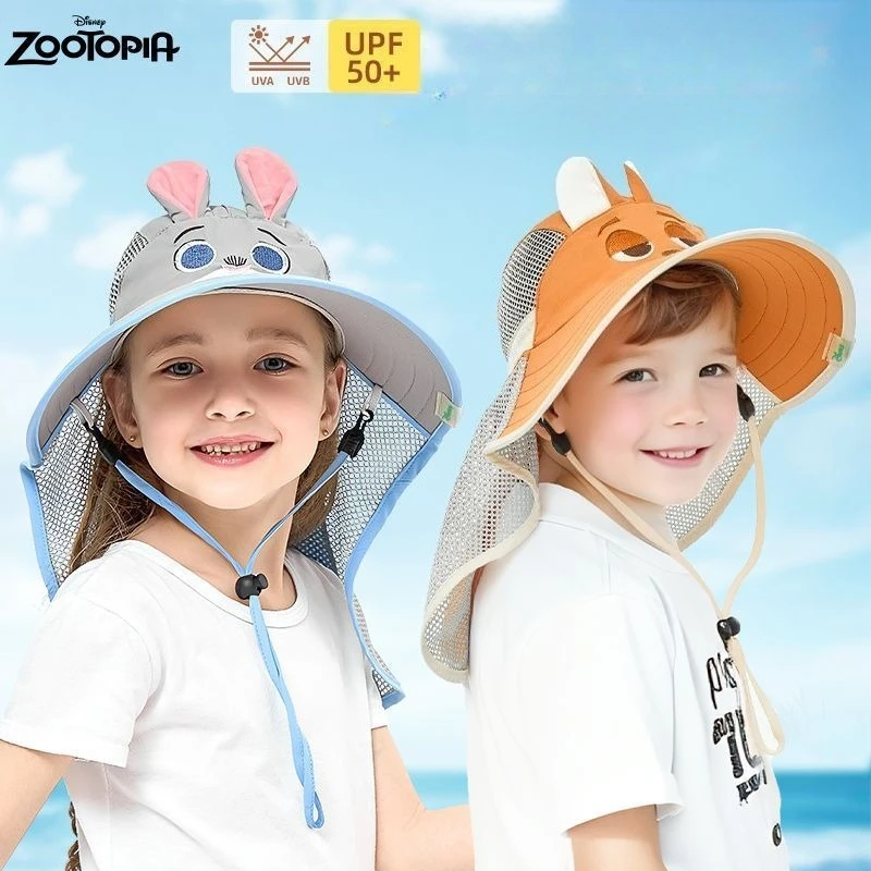 

Disney summer boys and girls crazy Zootopia children's ultraviolet protection big hat brim sunshade baby sun hat