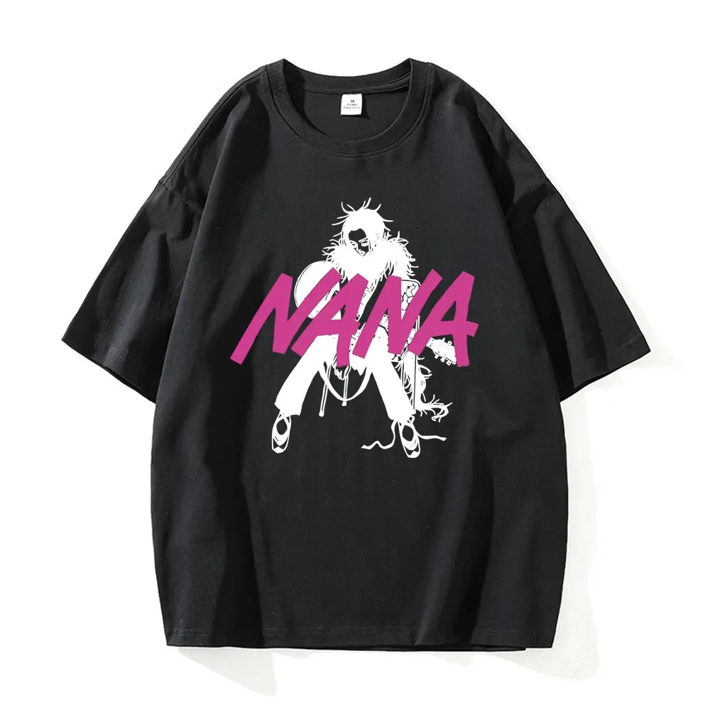 Vintage Japanese Sleeveless Shirts Nana Osaki Men's and Women's Clothing Short Sleeve T-Shirts Cotton T-Shirt Summer Sport Shirt view 6