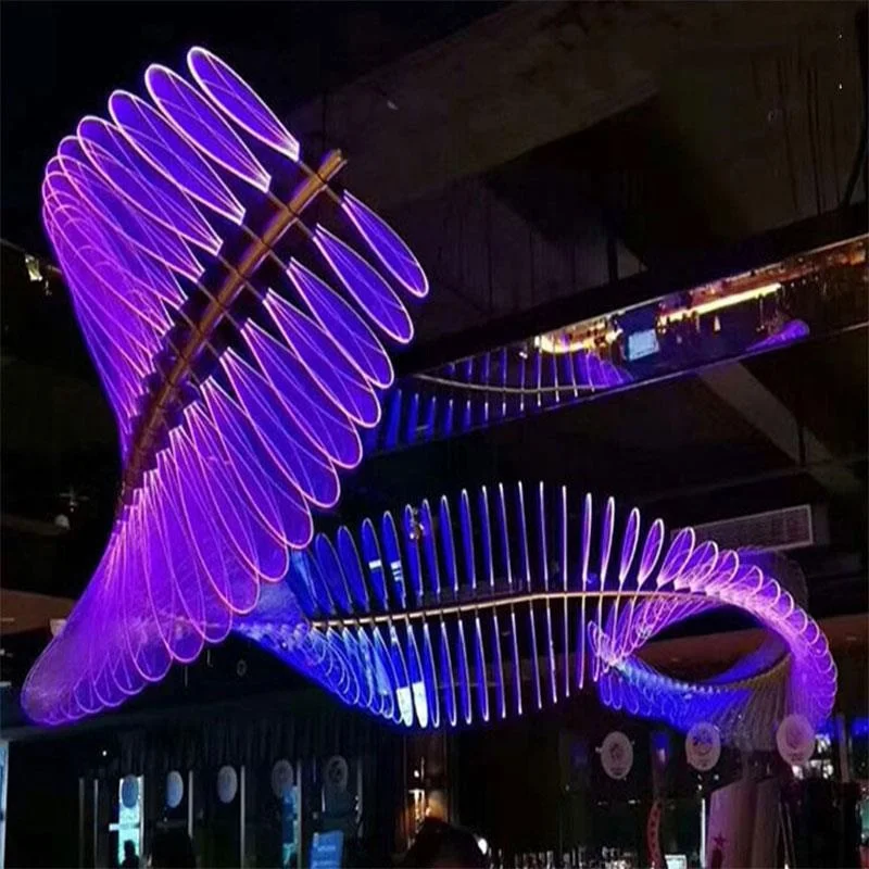 Custom Project KTV Bar Decor Colorful Dragonfly Atmosphere Chameleon Bone  s for Restaurant Counter ing