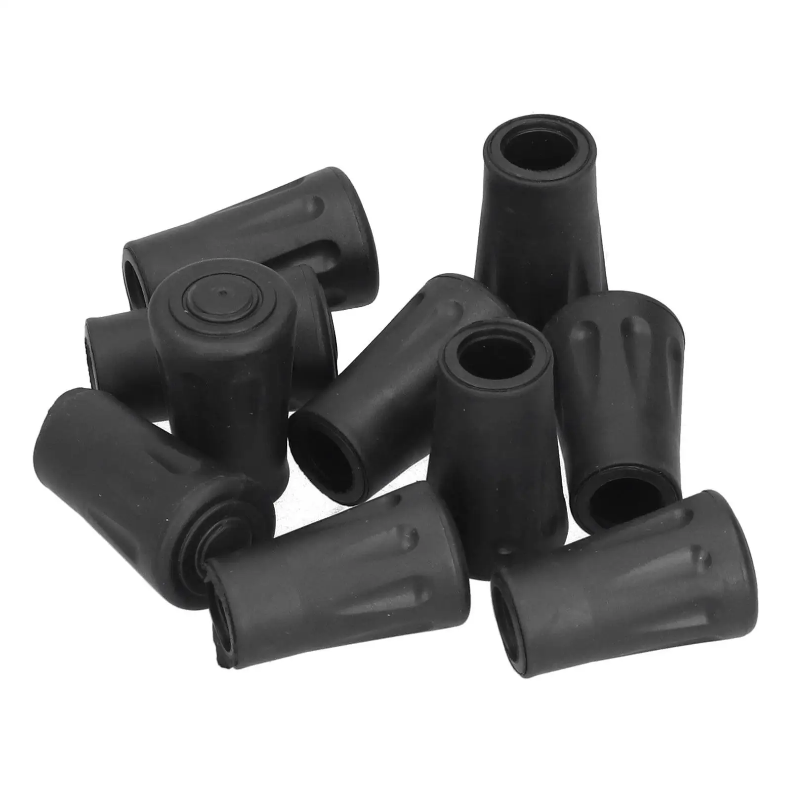 Durable Rubber Pole Tips for hiking Sticks --Lasting Outdoor Gear for family Adventures