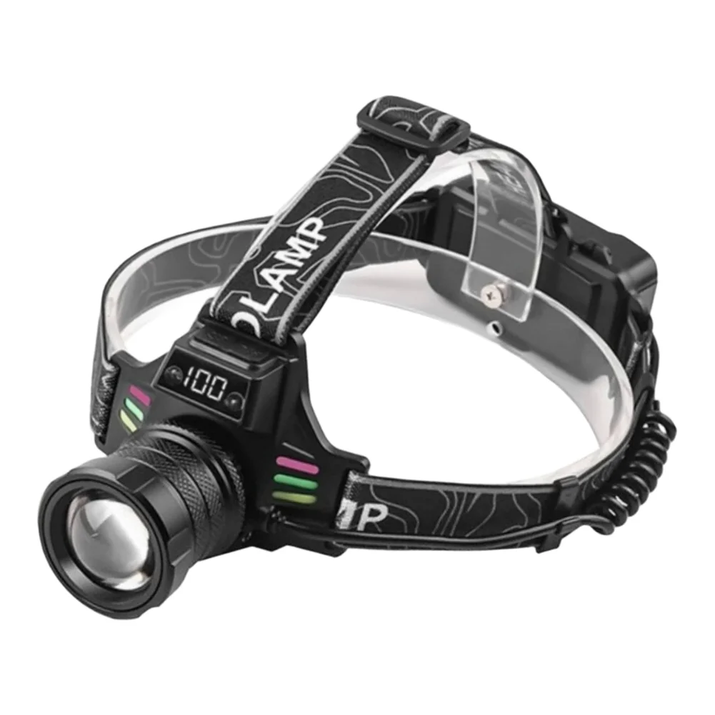 For Night Running Rechargeable Headlight For Harsh Environments 6.4*4.5cm Bright LED Headlight Harsh Weather Resistant