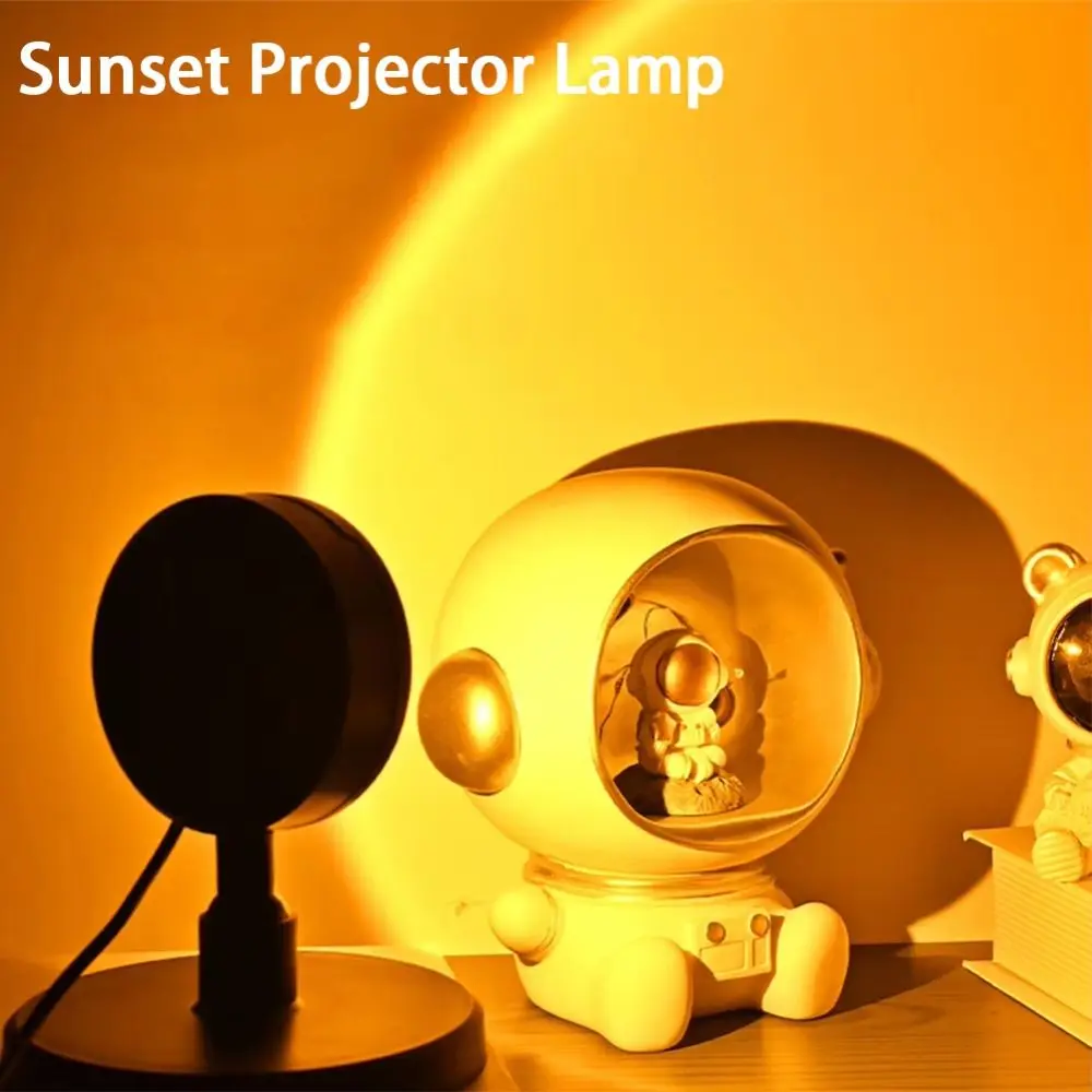 

New Led Sunset Projector Lamp USB 360° Rotation Night Light Mood Neon Light for Photograph