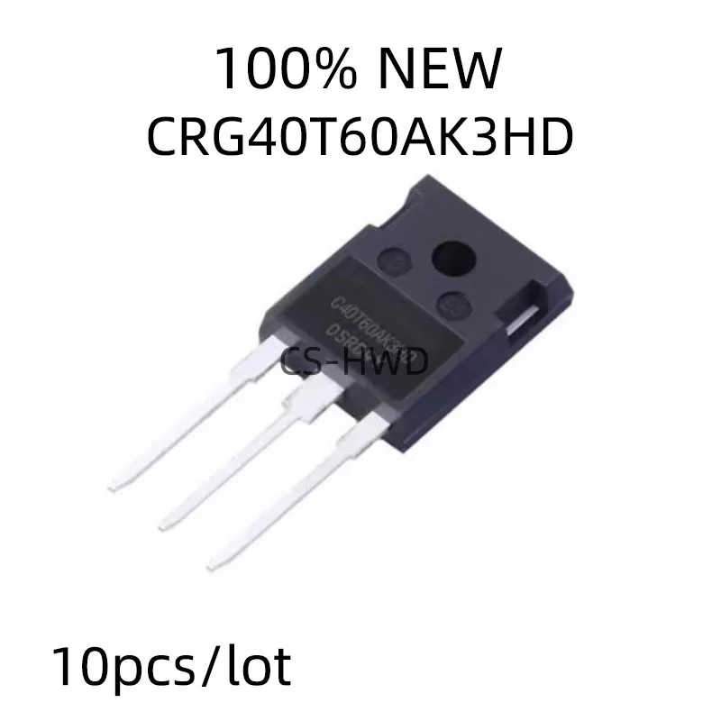 10pcs/lot Original G40T60AK3HD CRG40T60AK3HD TO-247 Power Tube IGBT Transistor 100% New and Genuine