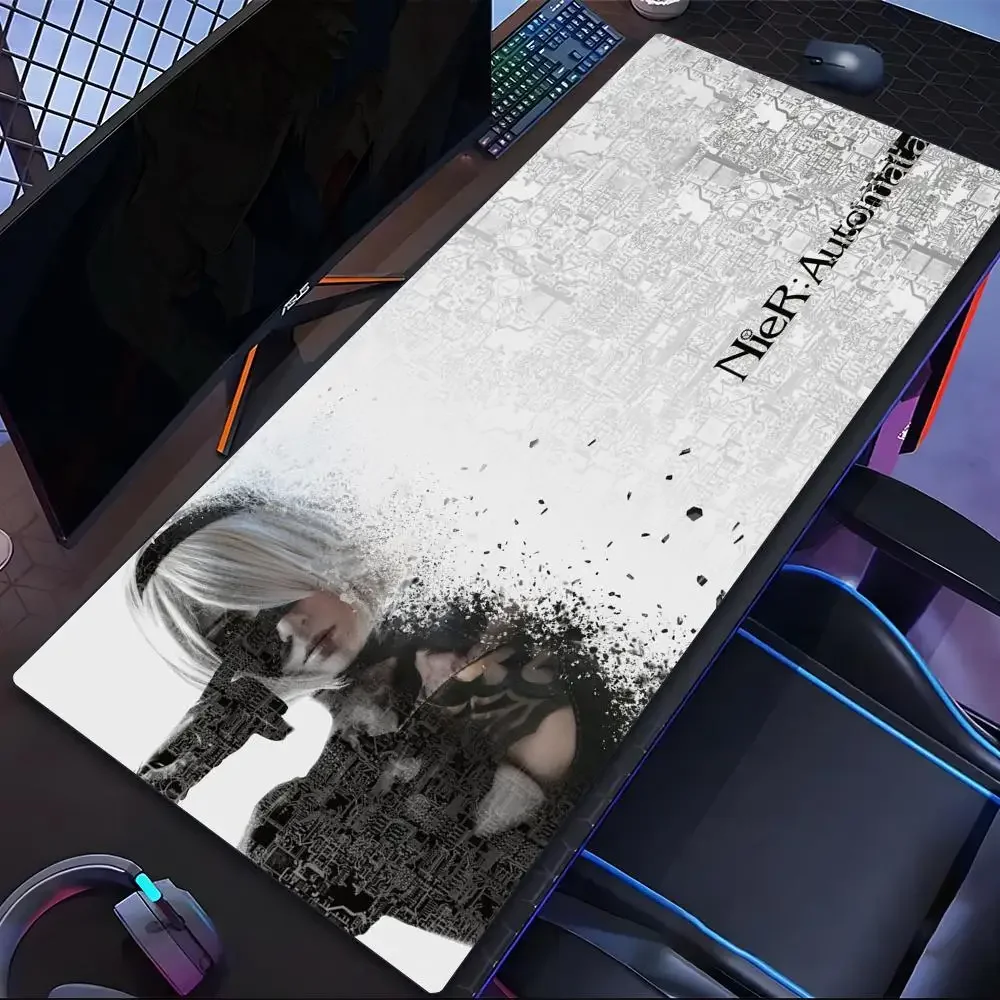 NieR Automata 2b Mouse Pad 900x400 Pad To Mouse Long Notbook Computer Mousepad Fashion Gaming Padmouse Gamer Keyboard Mouse Mats