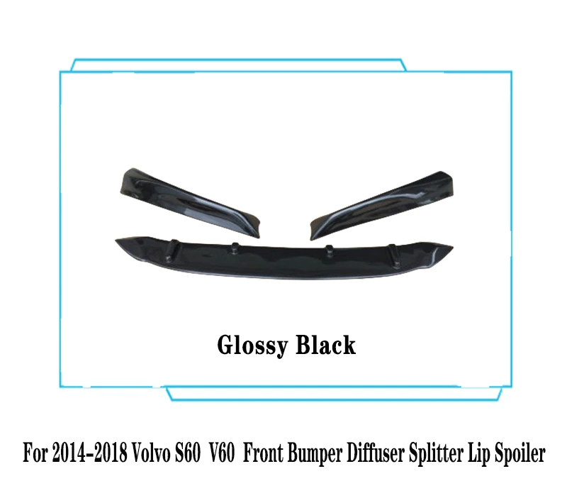 Olgyn Auto Voorbumper Lip Spoiler Splitter Voor Volvo S40 S60 S80 S90