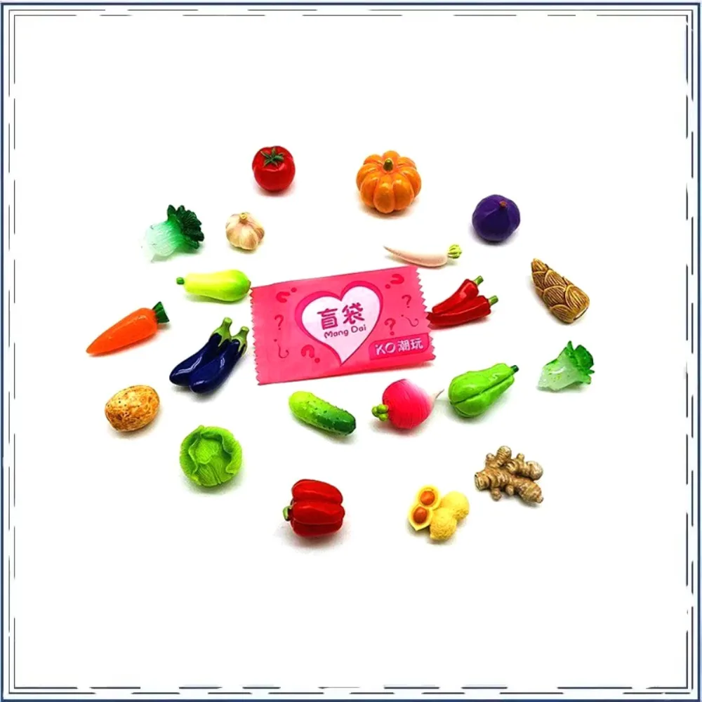 

Fruits Vegetables Blind Pouch Cute Cartoon Mini Miniaturization Simulation Food Blind Exquisite Pouch Action Figure Model Toys
