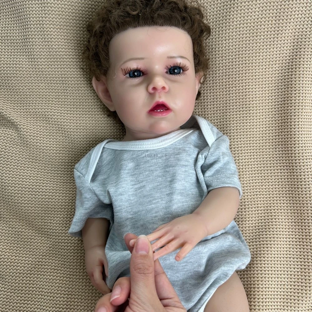 20 inch zachte levensechte siliconen herboren babyjongen poppen realistische huidtinten handgeschilderde details als unieke en doordachte geschenken