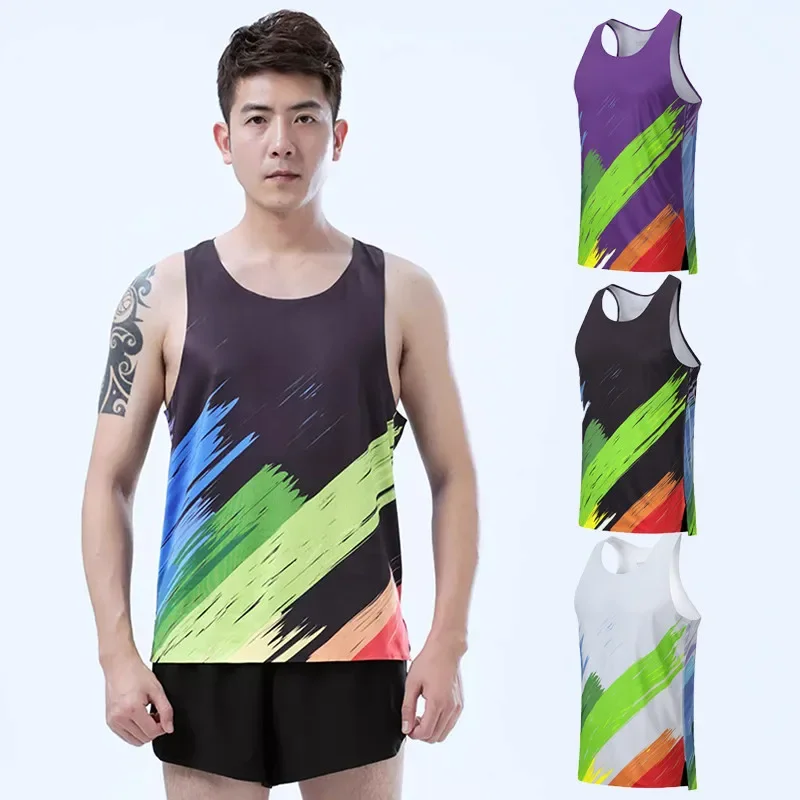 

Adult Men Women Running Hiking Shirts Tight Gym Tank Top Fitness Marathon T-shirts Sport Exercise Basketball Vest Clothes A16