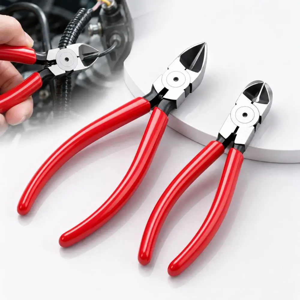 Industrial Grade Right-angle Flat-nose Pliers Thickened 45°90° Sprue Cutters Multifunctional Anti-slip Sprue Pliers