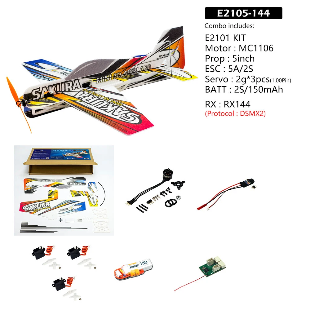 DW Hobby 451mm Mini 3D EPP/PP Bausatz – 17,8 Zoll F3P Indoor Acro DIY Schaumstoff-Flugzeug – Detail 22