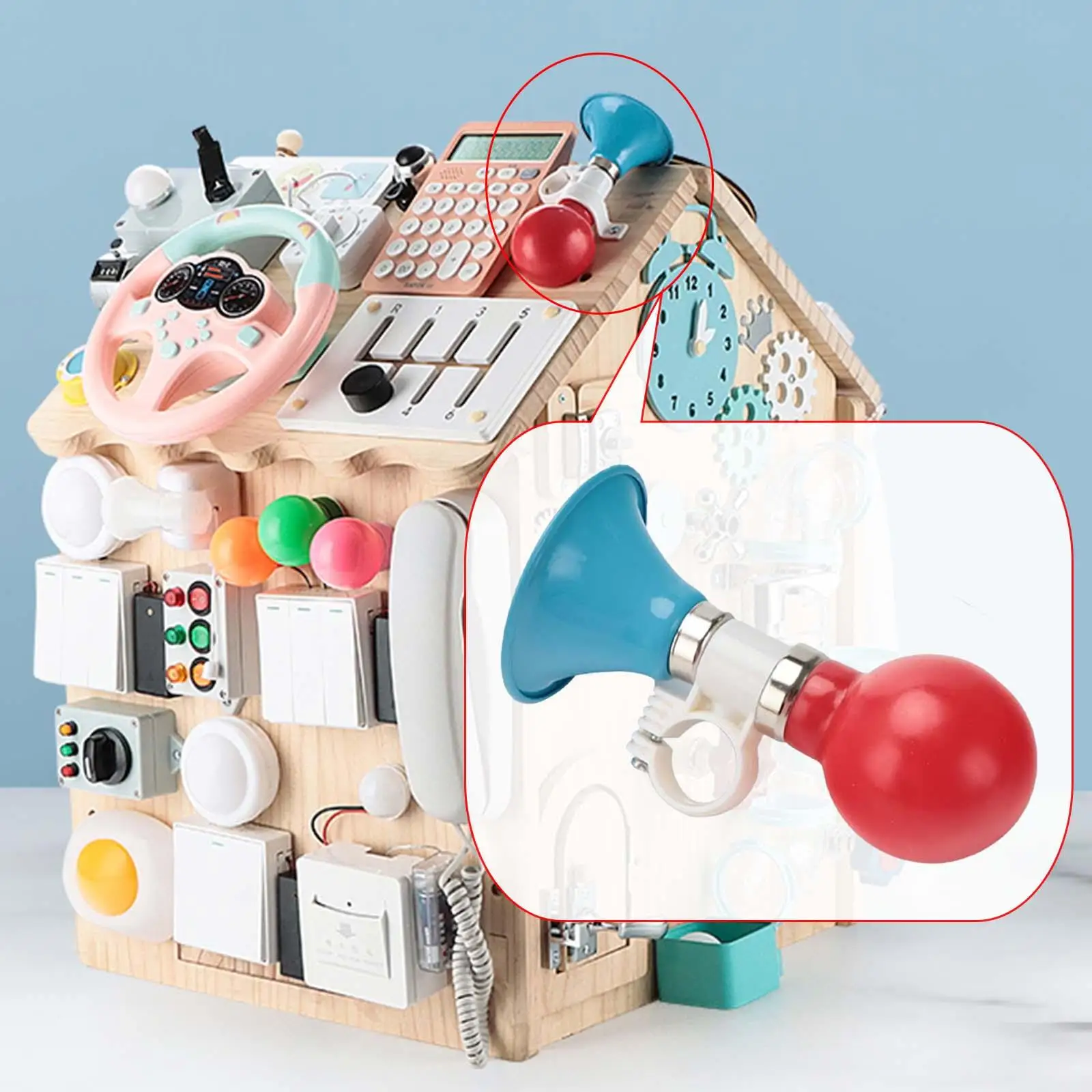 Busy Board DIY Toys Parts Activity Sensory for Travel Children Take Plane