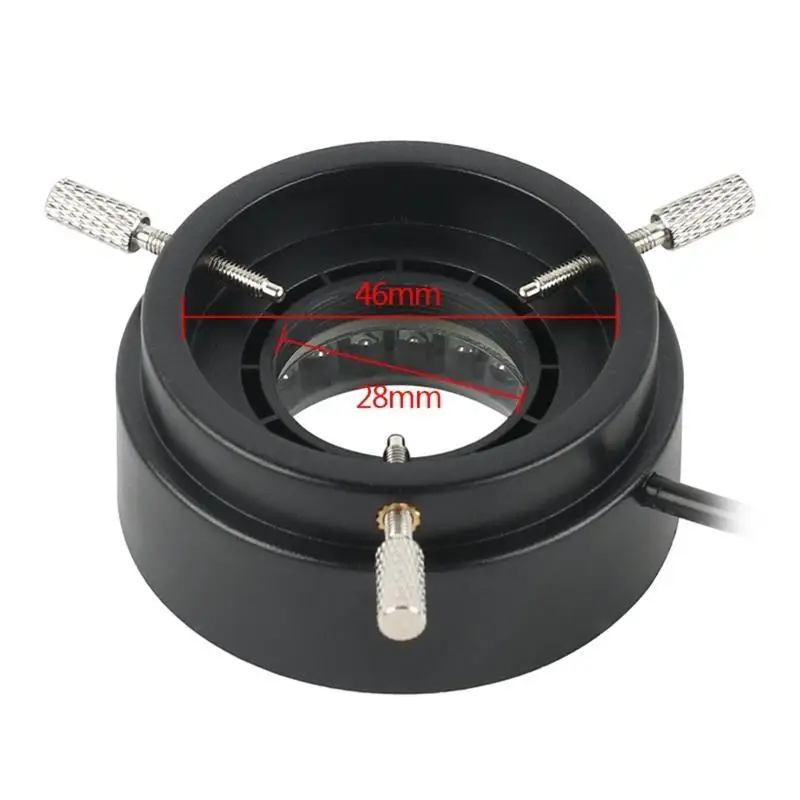 652F Microscope Ring Light LED Ring Light for Illuminator with Power Adapter 12V/7W