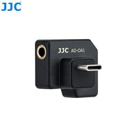 JJC Dual 3.5mm USB-C Microphone Adapter Only for DJI Osmo Action 1 Camera Supporting Battery Charging and Data Transmission