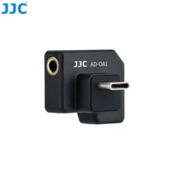 JJC USB-C 3.5mm Mic Adapter Only for DJI Osmo Action 1 Audio Adapter Vlogging Action Camera Accessories 3.5mm Audio Mic