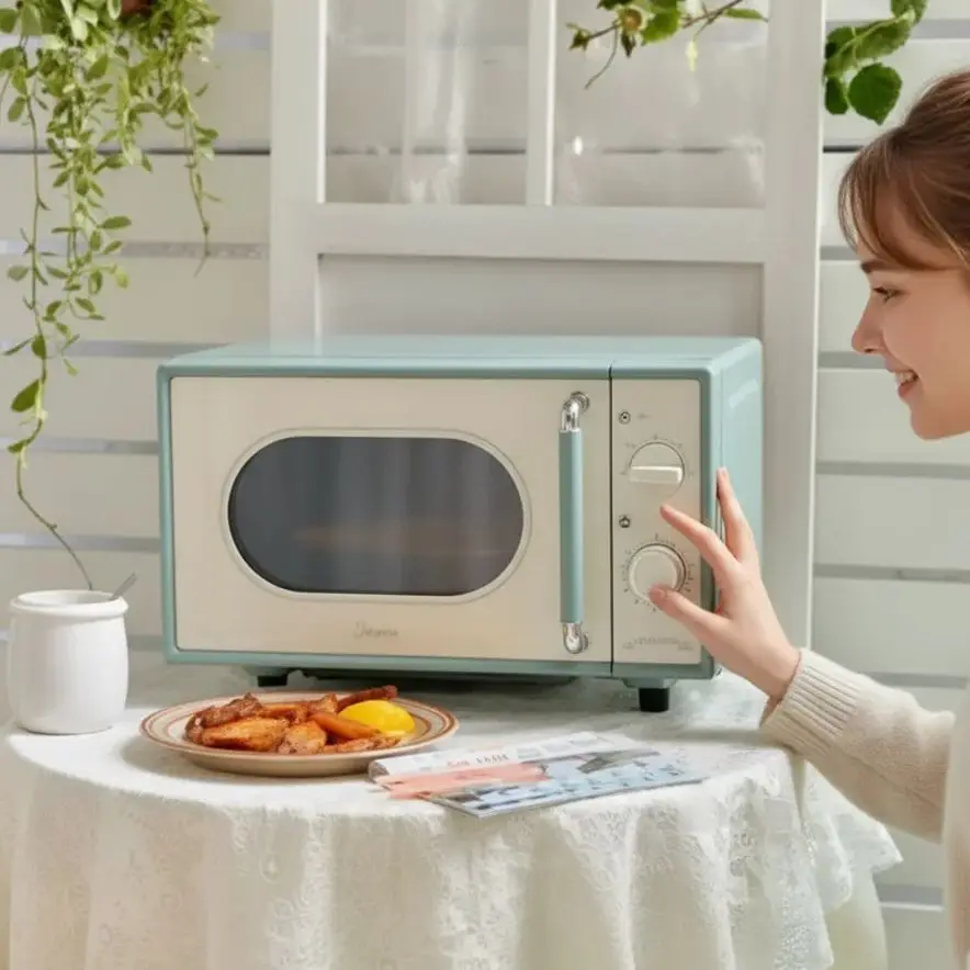 Midea Microwave Oven, Small Household, Knob, Energy Efficiency Level 1, Flat Plate Inverter, Quiet Heating