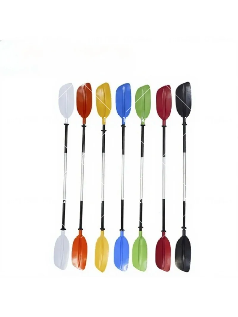 Aluminum Alloy Split Inflatable Kayak Boat 2 Section Portable Fishing Canoe with Pump, 7 Colors Optional