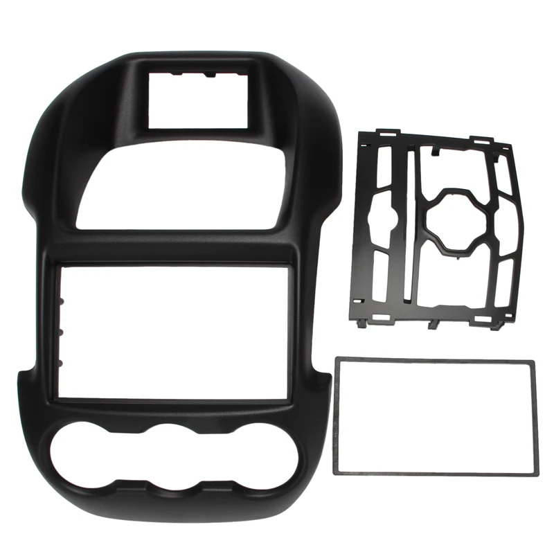 Car 2 Din Stereo Radio Fascia Frame Panel Dash Adapter Mount Kit (178 x 102mm) for Ford Ranger Luxury 2011-2015