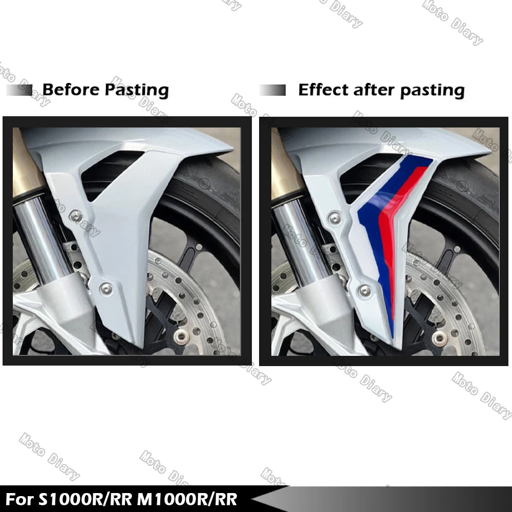 3D Motorcycle Front Fender Sticker Accessories Decals For S1000RR S1000R M1000RR M1000R 2019-2024