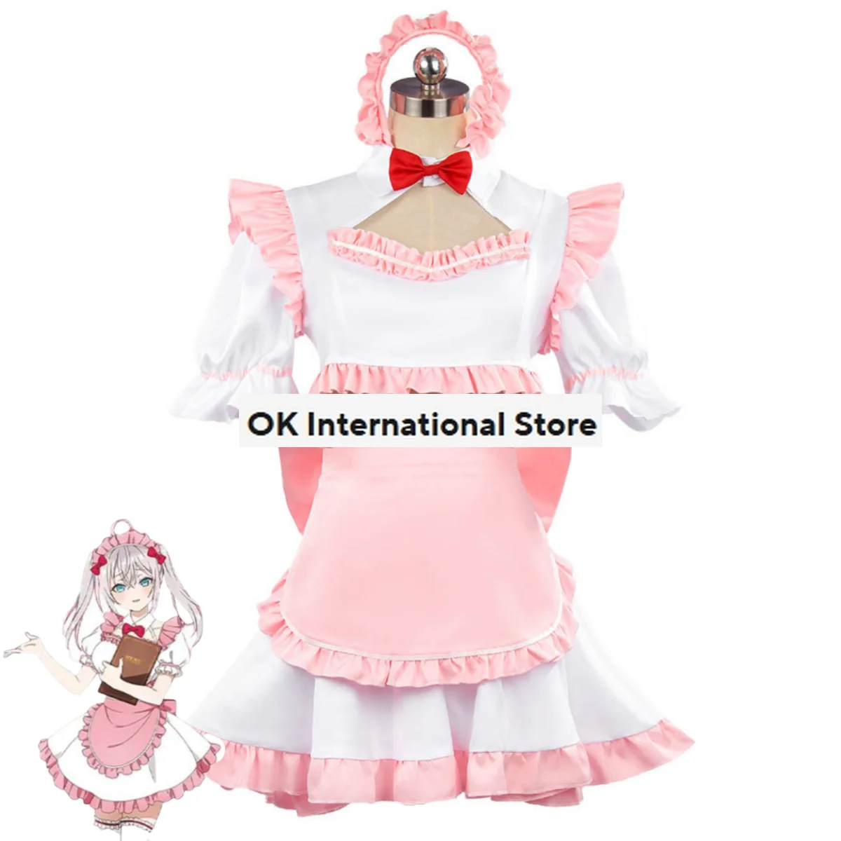 Anime Alya Sometimes Hides Her Feelings in Russian Suo Yuki Alisa Mikhaylovna Kujo Cosplay Costume Maid Attire Woman Lovely Suit